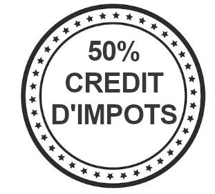 50% crédit d'impôt